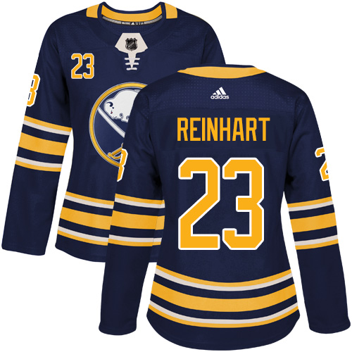 Adidas Buffalo Sabres 23 Sam Reinhart Navy Blue Home Authentic Women Stitched NHL Jersey